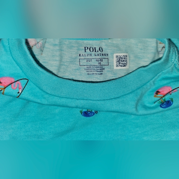 Ralph Lauren Toddler Boys Flamingo Print Cotton Jersey T-Shirt Sz 2T EUC - Picture 7 of 8